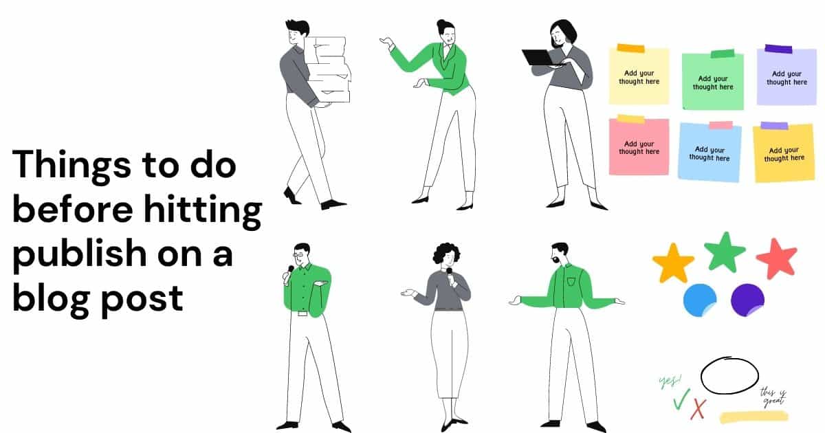 Things to do before hitting publish on a blog post